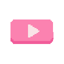 play button ,pink ,  rectangular .no outline 