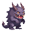 a monster , side view . no outline