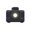 scene projector ,front view. no outline 