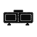 pingpong black score board screen, but dont add score on it 