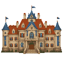 large house like snk ( front view , no outline)