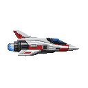 spaceship , side view , no outline
