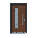 modern door , front view. no outline 