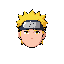 naruto head ,square box form ,only head without body