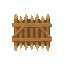 wooden barricade . no outline no shading