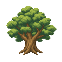 tree like in snk . no outline. flat color 
