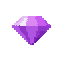 diamond purple. no outline 