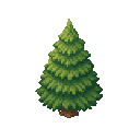 fir tree like in snk . no outline. flat color 