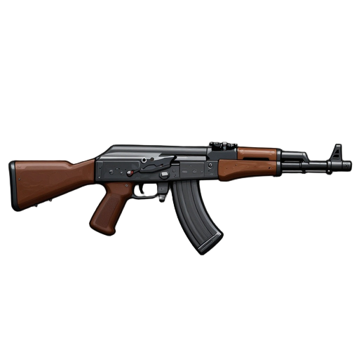 futuriste gun ak-47  , side view