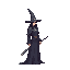 a realistic mage. side view . no outline