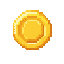 gold coing. no outline