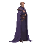a realistic epic mage . side view . no outline