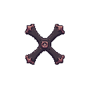 shuriken, front view. no outline 