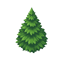 fir tree like in snk . no outline. flat color 