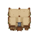 campaing house . no outline. flat color