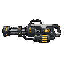 futuristic minigun , profil view