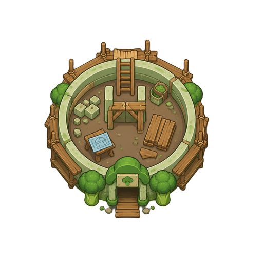 brocoli city´s shelter under construction