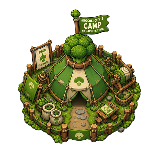 brocoli city´s camp to harness fiber
