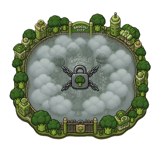 brocoli city´s locked fog area