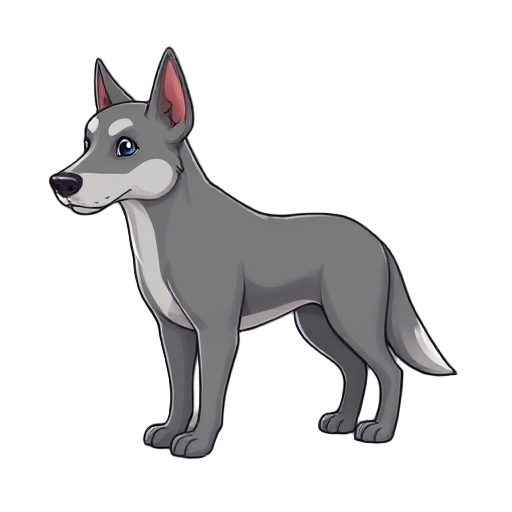 grey dog