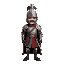 napoleonic soldier, wearing knight helmet