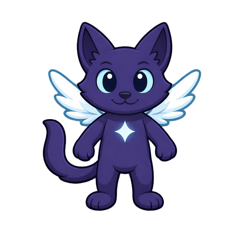 winged cat