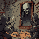set traps with lira—snares, tripwires. soldiers fall into chaos, retreat cursing. lira thanks you, relieved. but in the mirror, faces of past tricks haunt, history’s weight heavy.