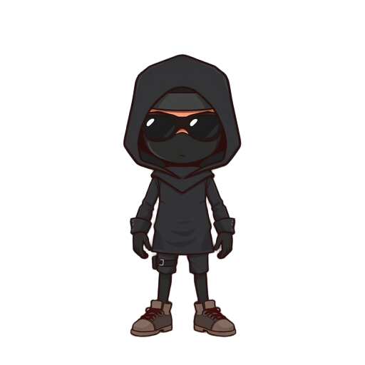black spy with durag, pixel 