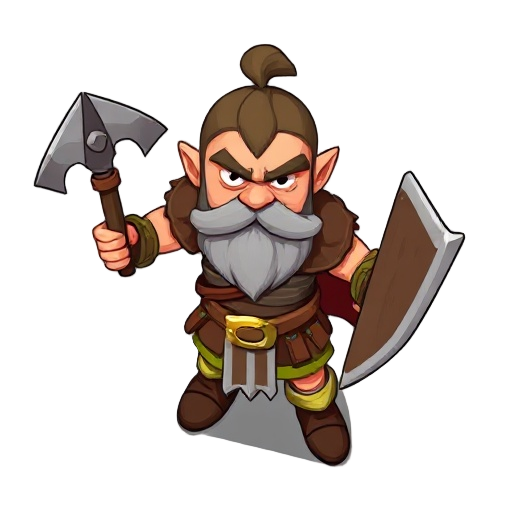 top down rpg character barbarian