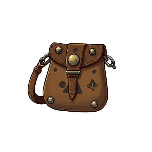 "hunter's poison pouch, ceramic-lined leather pouch, special applicator loops, warning symbols"