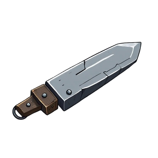 "massive crude zweihänder, thick unrefined iron, like sharpened beam, on white"