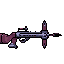 "guard's hand crossbow, compact design, lever reload mechanism, loaded bolt"