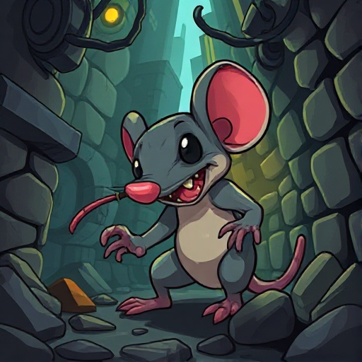 a rat, monster initiate, your habitat is the dungeon sewers in the main city. 