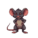 a rat, monster initiate, your habitat is the dungeon sewers in the main city. inspirate in tibia or final fantasy monster.