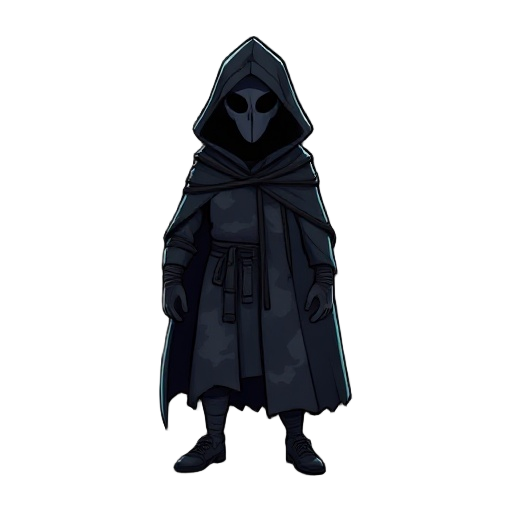"night walker's cloak, dark light-absorbing fabric, camouflage pattern"