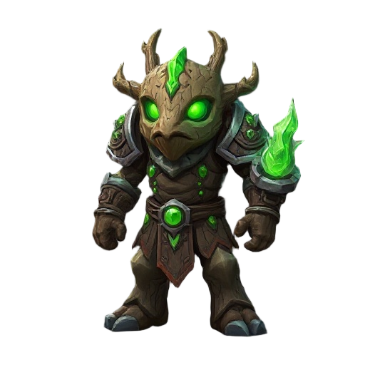 armor : "tree guardian carapace, petrified wood and living iron, tree bark texture, glowing green runes"