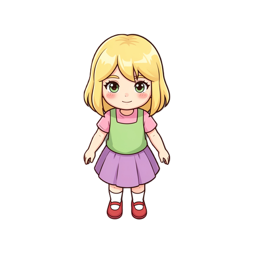 a blonde little girl