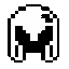 this is the character's hair part. make a sprite where this hair part turns 45 degrees to the left.