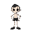 crie uma vela com corpo de castiçal com pernas e braços pegando como referência o estilo de cuphead com foco na chama expressiva