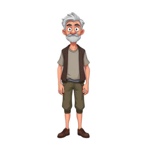 old young man