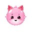 fox orb, a dreamy pink color
