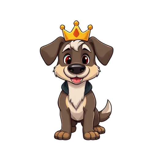 cute dog king charle oragne color