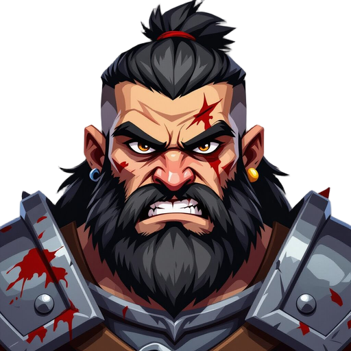 bloody barbaric warrior
