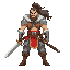 warrior with a sword