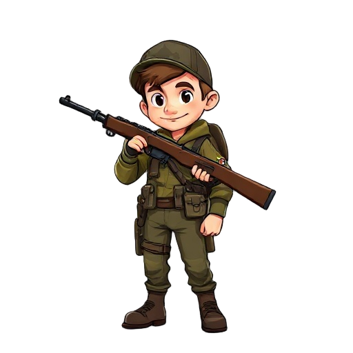 hunter with rifle 