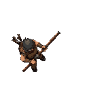 warrior top down vision in a post apocalyptic modern world holding a rust pipe  
