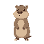 cute capybara character