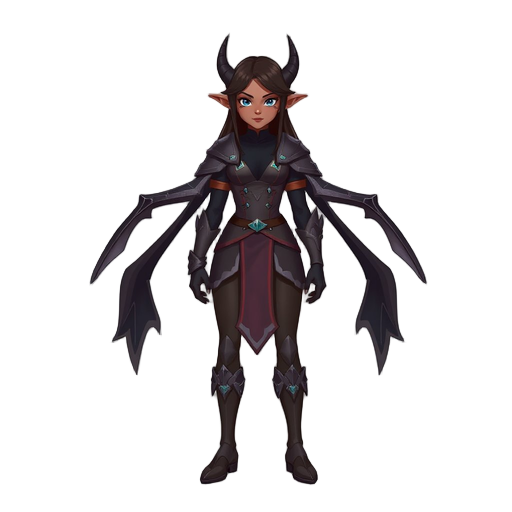 female dark elf paladin