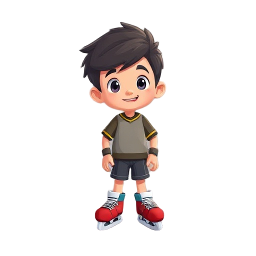 boy with skates