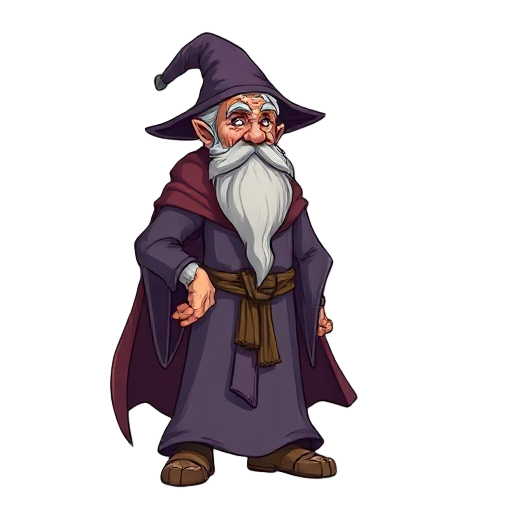 an old wise powerfull wizard